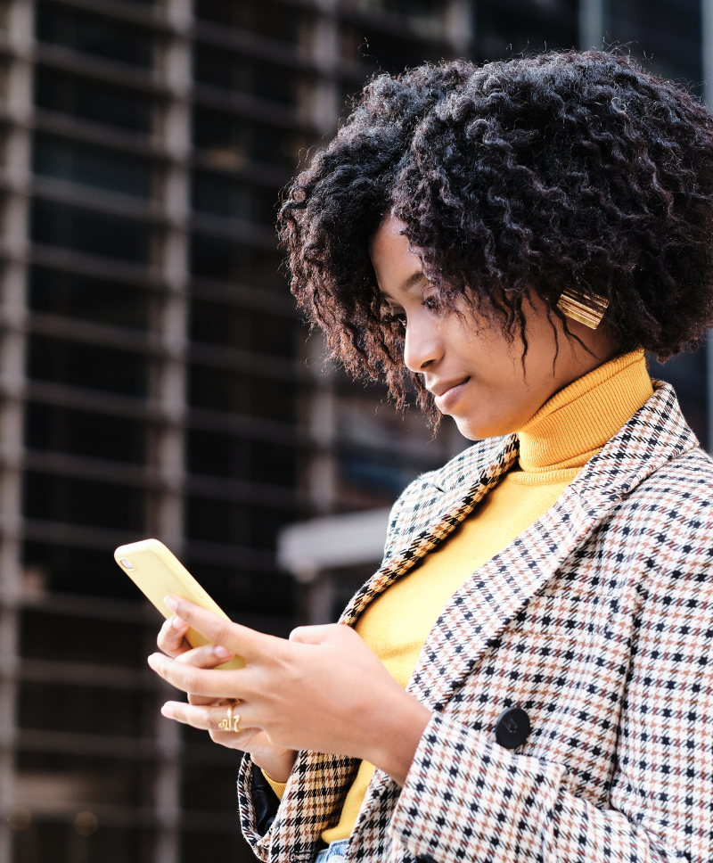 woman working on computer