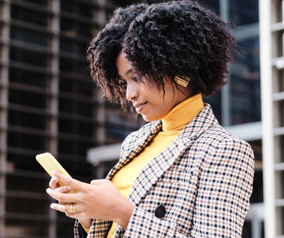 woman working on computer