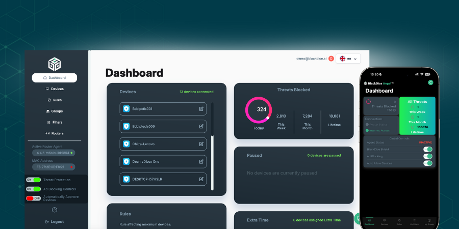 BlackDice Angel app and console